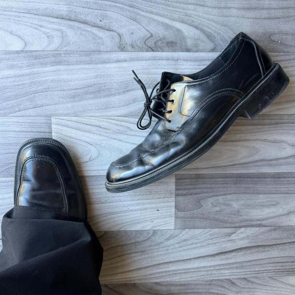 Bostonian Black Leather Oxford Dress Shoes 21853